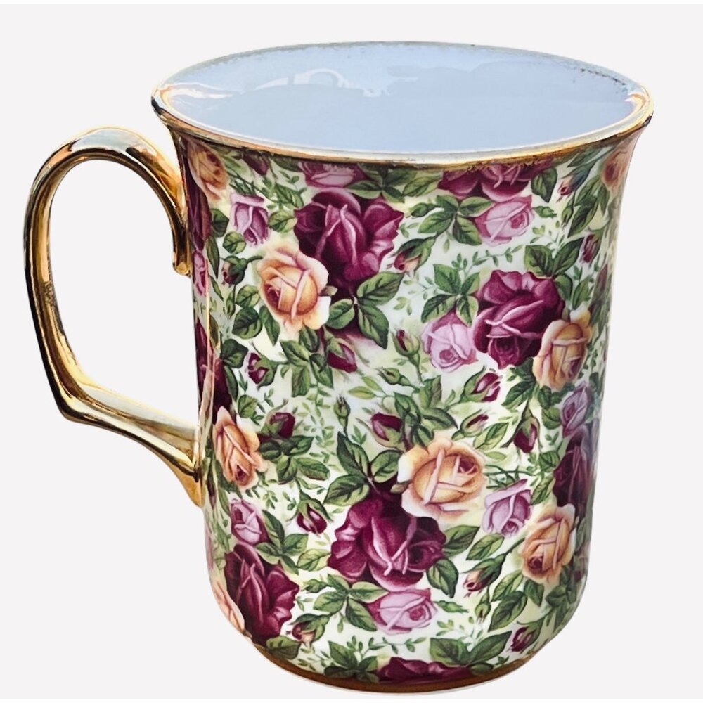 Royal Albert Old Country Roses Chintz Collection Mug 1998 Cup Bone China 4” T